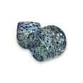 thumbnail image 4 of Hand Blown Stemless Wine Glass | Blue Green Confetti Design (Setof6), 4 of 5