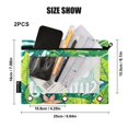 thumbnail image 3 of I Love Summer Plant 2 Pack Pencil Pouch for 3 Ring Binder Smooth Zipper Folders with Pockets Clear Window Pencil Case, 3 of 6