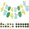 thumbnail image 2 of Coofit 12PCS Succulent Candle Creative Mini Tealight Candle with 2 Sets Cactus Banner, 2 of 3