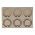 thumbnail image 2 of Molde de Cera de Aromaterapia de Silicona Mixta Duradero de 6 Uds., Llavero de Yeso, Moldes de Jabón Epoxi, Molde de Tabletas de Cera Aromática de Yes Macarena Molde de silicona, 2 of 8