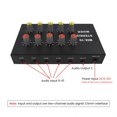 thumbnail image 4 of 10Way Stereo Audio Signal Mixer Board Headphone Amplifiers Sound Mixing Distributor 3.5MM Aux 2 Input 10 Output, 4 of 6