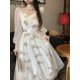 thumbnail image 1 of Mesh Vintage Long Sleeve Midi Dress Women Casual Korean V-neck Long Fairy Dresses Elegant Women's Dresses for Party 2022 AutumnXL Gao Jinjia LED, 1 of 2