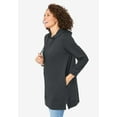 thumbnail image 3 of Woman Within Plus Size Longer-Length Hoodie Sweatshirt., 3 of 6