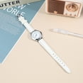 thumbnail image 2 of Reloj de cuarzo impermeable de moda para mujer, reloj de pulsera informal simple con correa de cuero PU, 2 of 6