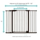 thumbnail image 3 of Toddleroo by North States Riverstone Extra Tall & Wide Self-Closing Baby Gate with Door. Pressure Mounted Baby Gates for Doorways, Child Gate Fits Openings 29.75” to 52” Wide. (36 Tall, Graphite), 3 of 5