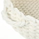 thumbnail image 2 of Cesta de almacenamiento tejida con cuerda de algodón, soporte de almacenamiento de escritorio, organizador de almacenamiento para el hogar, 2 of 7