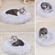 thumbnail image 3 of Cama de lana mullida para perro, almohada redonda de felpa suave para nido de perro, cojín para Carevas Amortiguar, 3 of 7