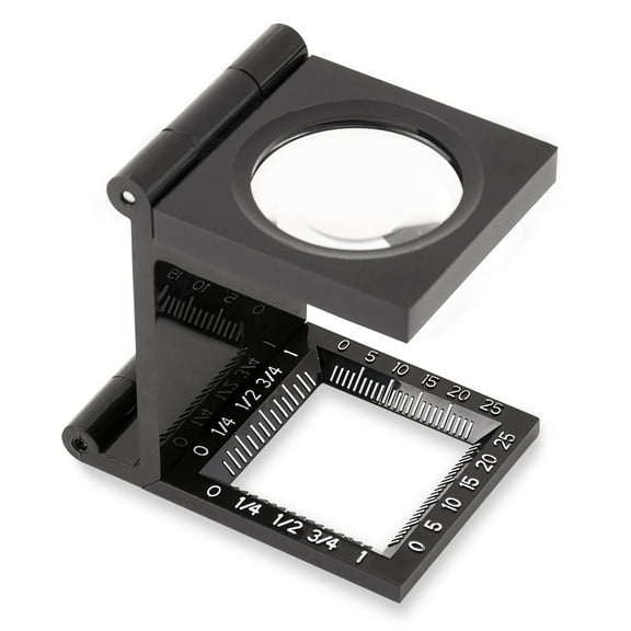 Carson LinenTest 5x30mm Magnifying Glass, Fold-Out Linen Tester Magnifier (LT-30)