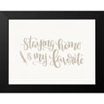 thumbnail image 2 of Imperfect Dust 14x12 Black Modern Framed Museum Art Print Titled - Staying Home is My Favorite, 2 of 5