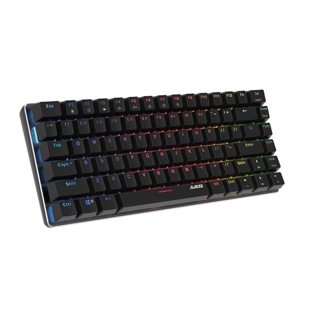 Matsuzay Teclado de trabajo mecánico de plástico para computadora AK33 diseñado para Windows 7/8/10 Office 82 Keys Keypad Laptop Supplies Juegos de teclado y mouse para computadora No.15