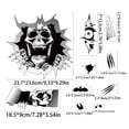 thumbnail image 3 of Halloween Window Decals - Static Cling Pumpkin & Bat StickersSkeleton Stickers for Glass Window Party Decorations, Removable Wall Decor for Indoor Outdoor Party, Reusable Vinyl Window Clings, 3 of 7