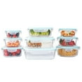 thumbnail image 4 of Sylvtty Glass Lunchbox Bento Box Divided Meal Prep Containers with Lids Stackable Reusable Food Storage Containers, 4 of 7