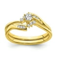 thumbnail image 6 of Solid 10k Yellow Gold Diamond Engagement Ring Size 6 (.205 cttw.), 6 of 7