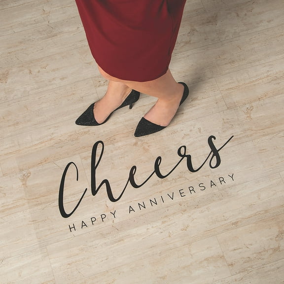 Happy Anniversary Floor Cling - Party Decor - 1 Piece