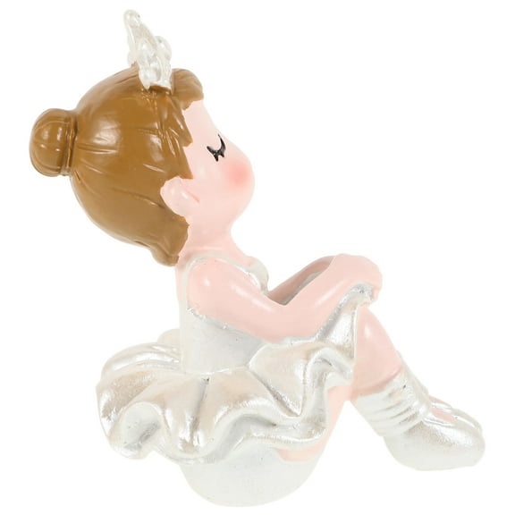 BESTYASH Elegant White Resin Cake Decoration, Ideal for Birthday and Wedding Cakes