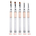 thumbnail image 2 of stanreset Rose Gold Crystal Art Brush Painting Flower Drawing Line Pen Gel Polish Tip Design Tool Manicure No.04 1Set, 2 of 6