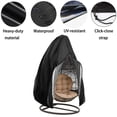 thumbnail image 3 of Funda para silla columpio con cremallera impermeable de 115 x 190 cm, color negro Adepaton FLD-3142, 3 of 7