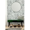 thumbnail image 3 of Black & White Jungle Leaves Tropical Wallpaper R8357, 3 of 4
