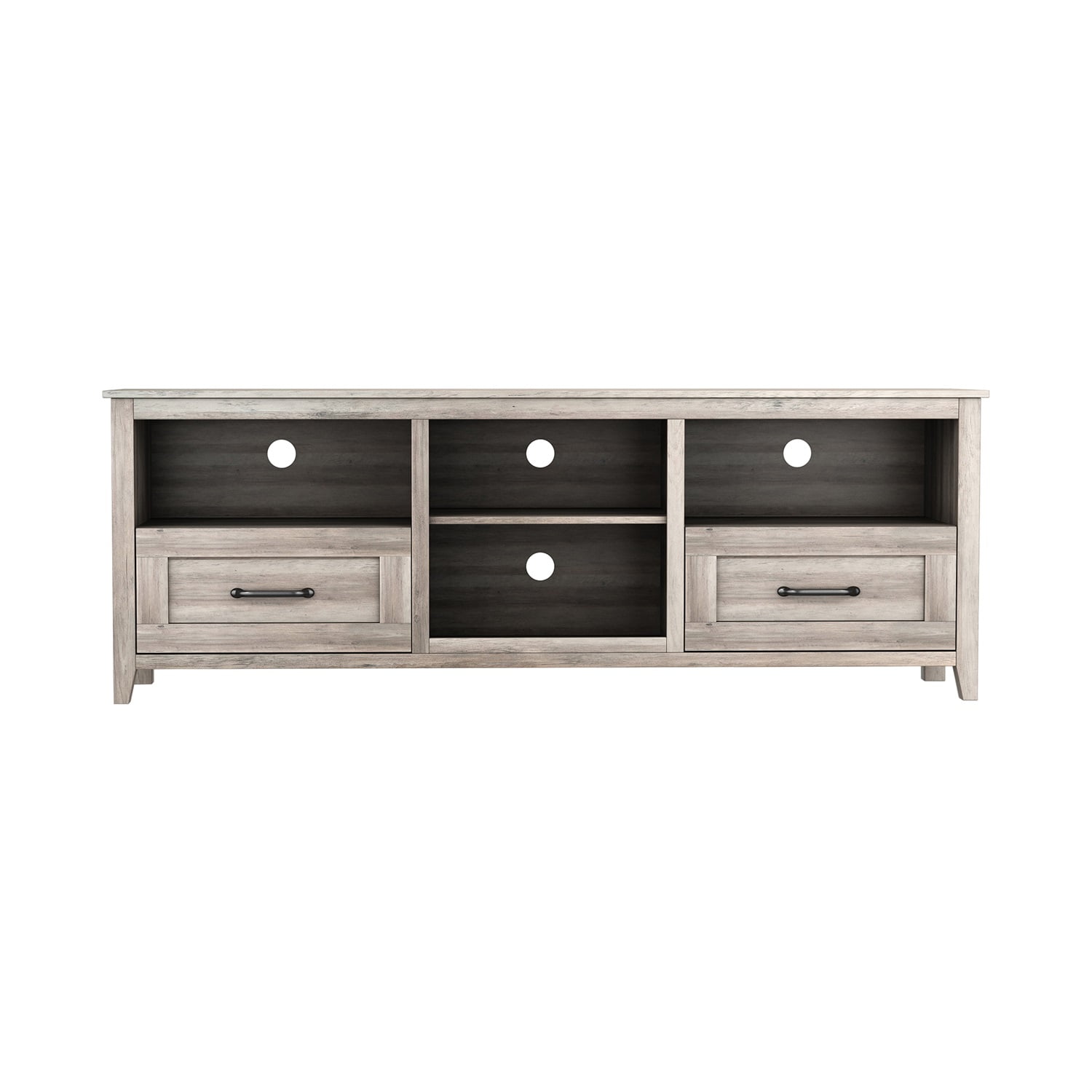 Kadyn 70.08 Inch Length TV Stand, Particle Board TV Entertainment Center with 2 Drawers and 4 High-Capacity Storage Compartment, Modern TV Console Table for TV up to 60", Grey