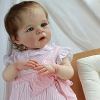 24 inch Already Painted Finished Girl Doll Reborn Toddler Popular Lifelike Soft Touch 3D Skin Art Doll