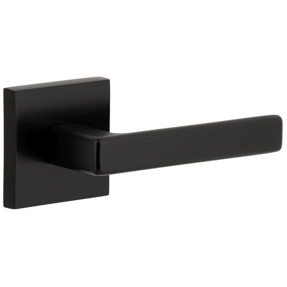 Viaggio 623183 Quadrato Right Handed Solid Brass Privacy Door Lever Set - Black