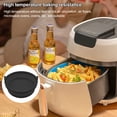 thumbnail image 4 of Jinsinto 2 Pieces Large Air Fryer Accessories, Collapsible Silicone Basket for Accessories for Air Fryer, Microwave, Cake Pan, Steamer, etc (Red + Black), 4 of 5