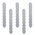 thumbnail image 1 of 5 piezas de troqueles de corte de metal para repujado, de acero al carbono, para tallado de papel, plantilla de línea hueca, 1 of 14
