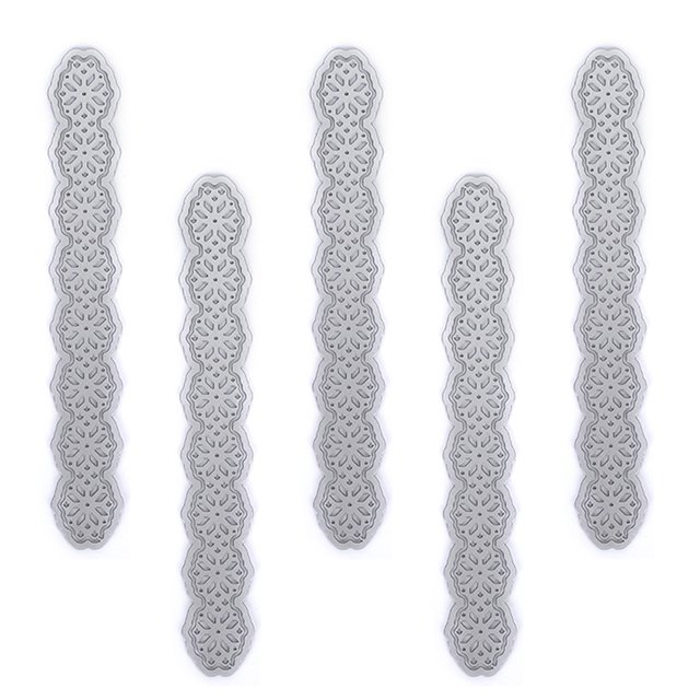 5 piezas de troqueles de corte de metal para repujado, de acero al carbono, para tallado de papel, plantilla de línea hueca