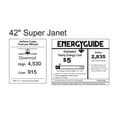 thumbnail image 3 of Super Janet three-blade ceiling fan in Textured Bronze finish with 42” solid barn wood tone blades and dimmable LED light kit&nbsp;, 3 of 5