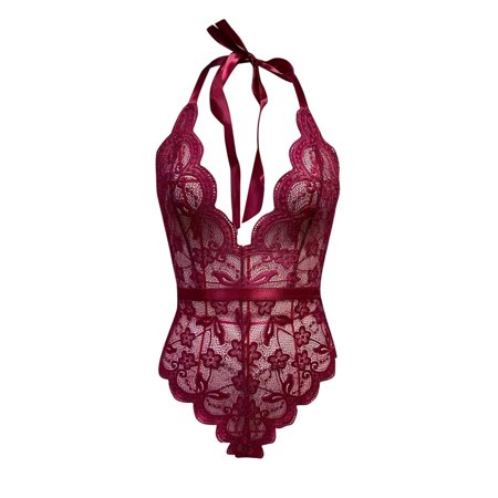 

Womens Red Exotic Lingerie L