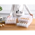 thumbnail image 2 of Kitchen Refrigerator Storage Box Egg Storage Box Rectangular Transparent Compartment Box With Lid Egg Box, 2 of 8