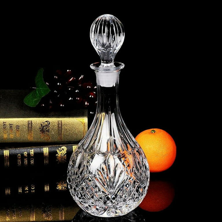TALLKING Red Wine Decanter, Whisky Decanter Crystal Decanter  750ml,Louis XIII Wine Bottle with Lid Sealed Glass Wine Bottle,for Wine  Bourbon Brandy Liquor Juice Water Mouthwash: Wine Decanters