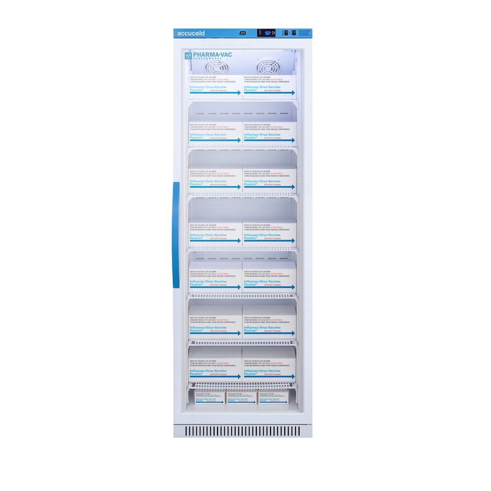 Accucold ARG15PV Upright Vaccine Refrigerator w/ 15 Cu.Ft., Single Glass Door, +2 to +8ºC