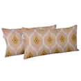 thumbnail image 2 of VargottamIndoor/OutdoorPolyester FabricLumbarPillowCover,All-Weather Waterproof Rectangular Cushion Case for Patio Furniture,12" x 18"Set of 2 -Ikat-73, 2 of 6