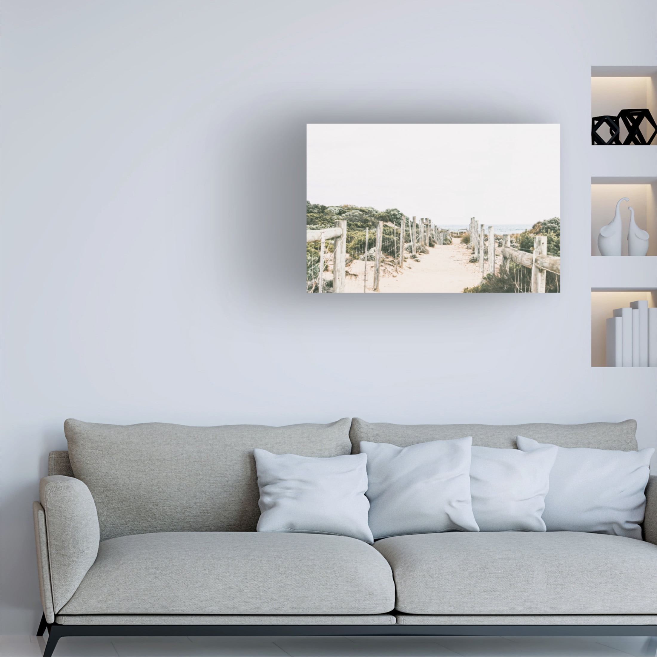 Canvas Wall Art - Krista Broadway 'Lessie' Wall Art for Living Room, Bedroom, or Office Décor by Trademark Fine Art - 47 x 30 Inches