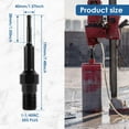 thumbnail image 6 of 1-1/4inch-7 Male to SDS Max Shank Adapter Steel UNC 1-1/4inch-7 Male Thread to SDS Plus Shank Adapter Safe Diamond Core Drill Bit Connect Adapter for Connecting, 6 of 8