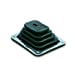 thumbnail image 3 of Hurst Shifter Boot 1144580 For Use With B4 Shifters; Black; Rubber; With Chrome Trim Plate And Mounting Hardware, 3 of 3