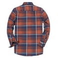 thumbnail image 3 of Dubinik® Mens Flannel Shirts Long Sleeve Button Down Casual Work Plaid Shirt Men All Cotton Soft with Pocket Regular Fit, 3 of 7
