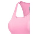 thumbnail image 4 of J. METHOD Women's Tank Top Sleeveless Racerback Basic Stretch Comfy Slim Fitted Ribbed Knit Tops Workout Yoga T Shirt NEWT386 Bright Pink M, 4 of 6