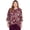 Plum, variant on Alfred Dunner Womens Batik Floral Melange Printed Top