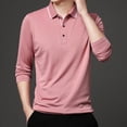 thumbnail image 4 of Blusa y camisa de manga larga con cuello vuelto para hombre, pijama deportivo para el hogar, camiseta de color liso, blusa deportiva de poliéster para hombre, 4 of 6