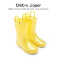 thumbnail image 2 of Botas de lluvia impermeables para niños DREAM PAIRS Talla 11 Amarillas, 2 of 5