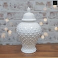 thumbnail image 5 of White Dotted Temple Jars, 5 of 10