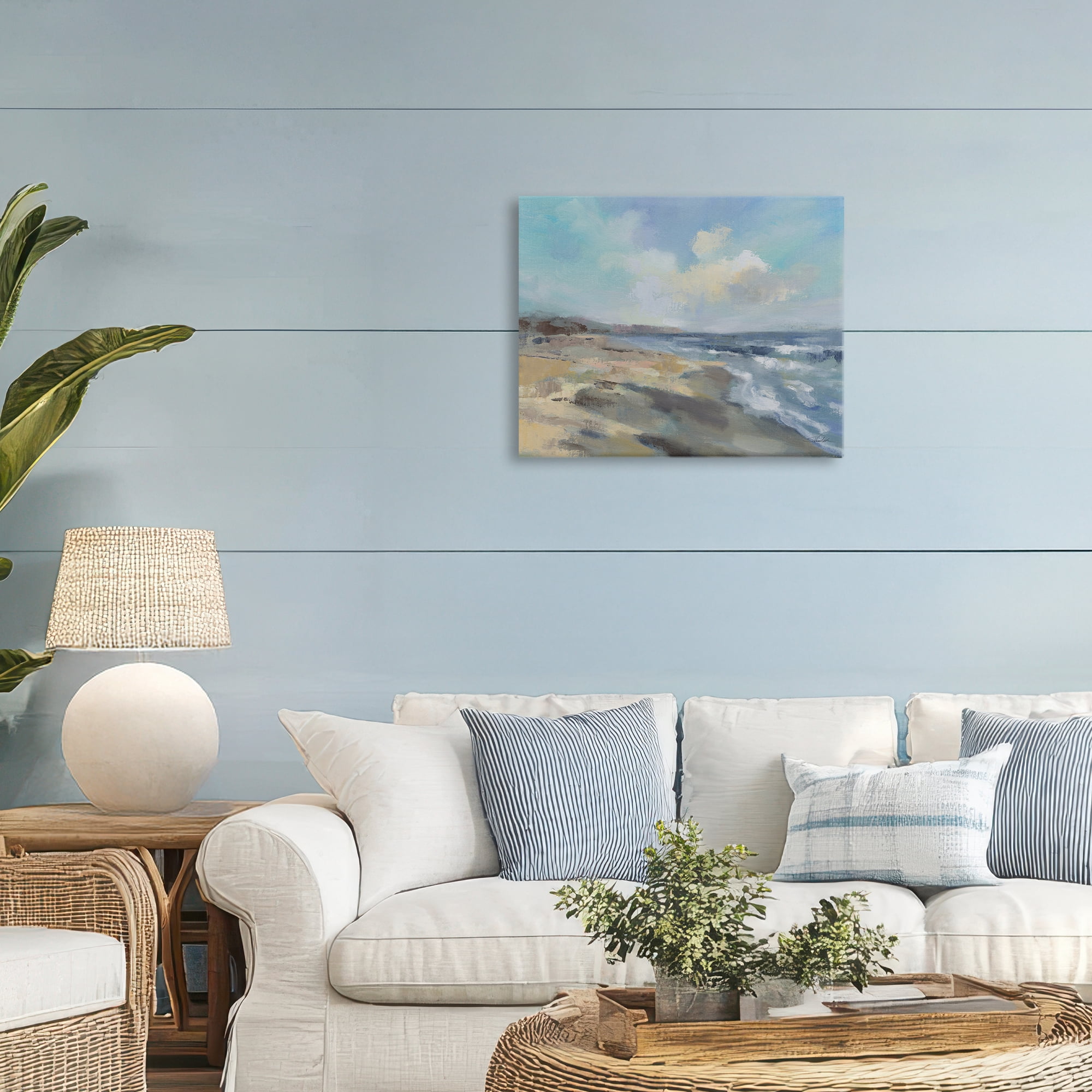 Stupell Industries Serene Morning Beach Waves Canvas Wall Art, design by Silvia Vassileva