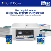Brother INKvestment MFC-J1355DW Wireless Color Inkjet All-in-One Printer with Automatic Duplex Printing, ADF, and 1.8” Color Display