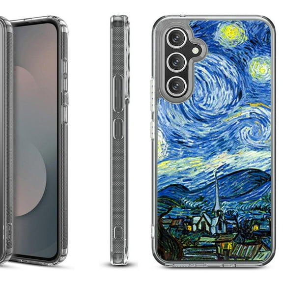 Shockproof Protective Phone Case Cover for Samsung Galaxy S25 FE, by OneToughShield - Starry Night France