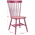 thumbnail image 6 of SAFAVIEH Parker 17''H Spindle Dining Chair Set of 2 Raspberry, 6 of 7
