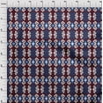 thumbnail image 3 of oneOone Silk Tabby Fabric Diamond & Swirl Ikat Print Fabric By The Yard 42 Inch Wide, 3 of 4