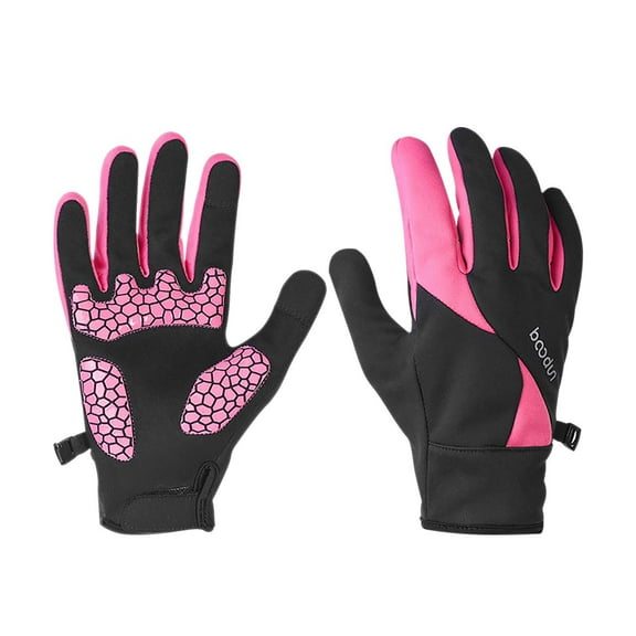 Clearance Czzoypi Motorcycle Gloves (Hot Pink), Gardening Gloves 1PC Winter Outdoor Windproof Warm Gloves Full Finger Screen Cycling Gloves