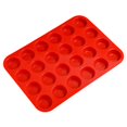 thumbnail image 2 of Bandeja para Hornear Utensilios para Magdalenas de 24 Piezas Bandeja de Silicona Antiadherente para Muffins rojo Macarena Molde de la hornada de la magdalena, 2 of 8